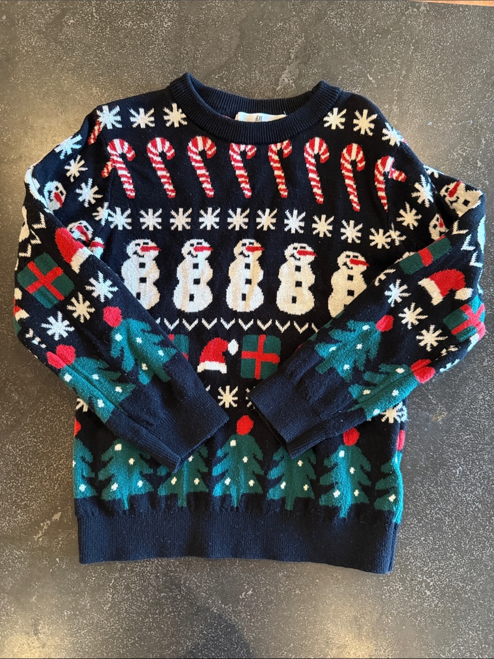 H&M toddler boy Christmas sweater 5/6T 100% cotton